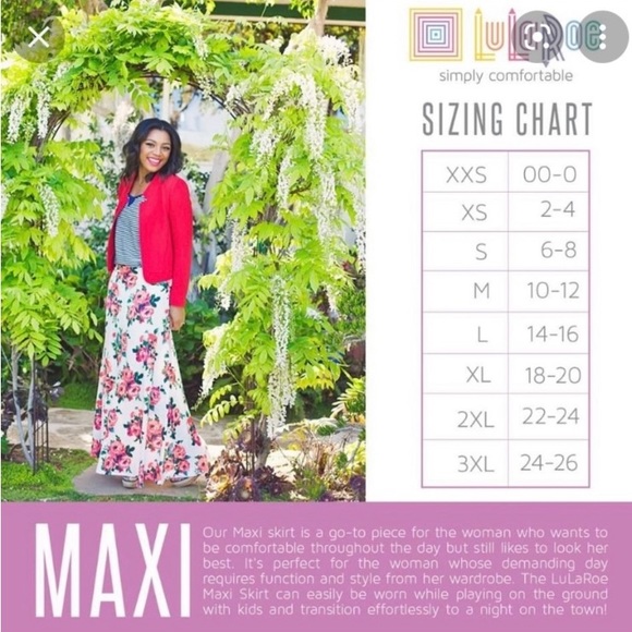 NWT LuLaRoe Maxi Skirt - Picture 4 of 5